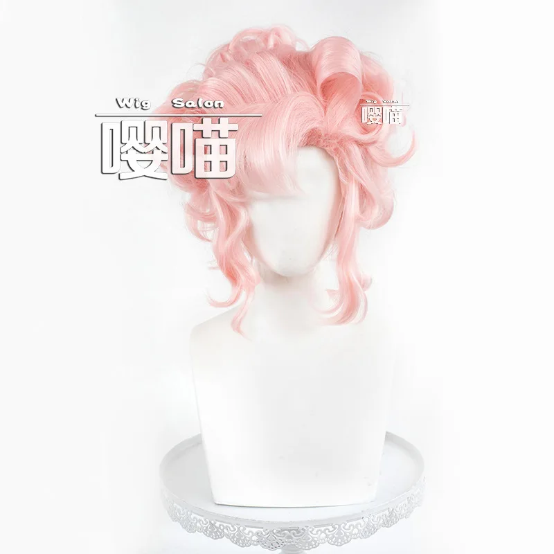 New Game Identity V Wendy Ford Cosplay Wig New skin Cosplay Wig Short Pink Hair Hallowen Play Role Play Wig + Free Cap