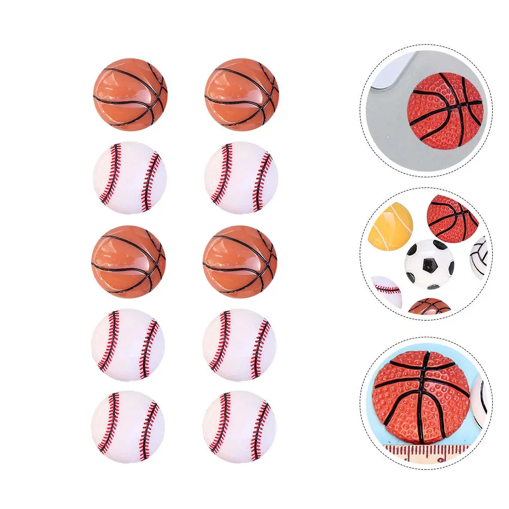 

30Pcs Resin Ball Charms Vivid Flatback Resin Ornament DIY Jewelry Making Accessories for Craft Pendant Keychain Gifts