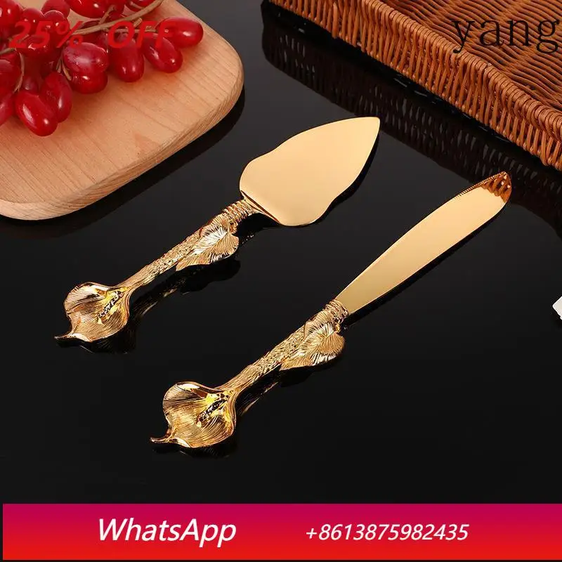 

CX Wedding Celebration Western Tableware Creative Texture Tulip Zinc Alloy Tableware