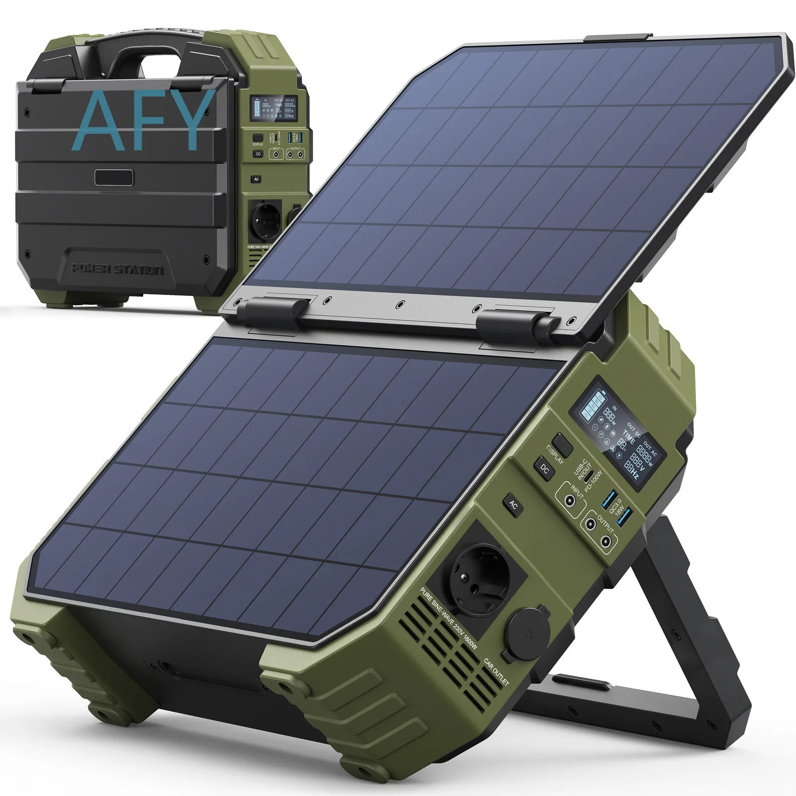 Solar mobile portable high power 1600W outdoor camping board power supply energy storage power