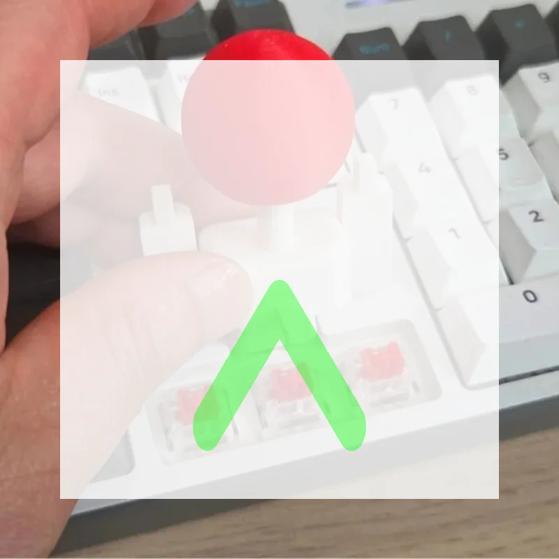 3D Printed Mechanical Keyboard External Game Joystick - WASD Movement For Fighting Games, Compatible With Cross-axis Buttons 1PC