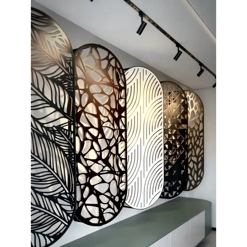 Decorative Metal Privacy Screen Cut Panel - Cut Panel Room Divider Divider for Garden Fences, Patios & Partition