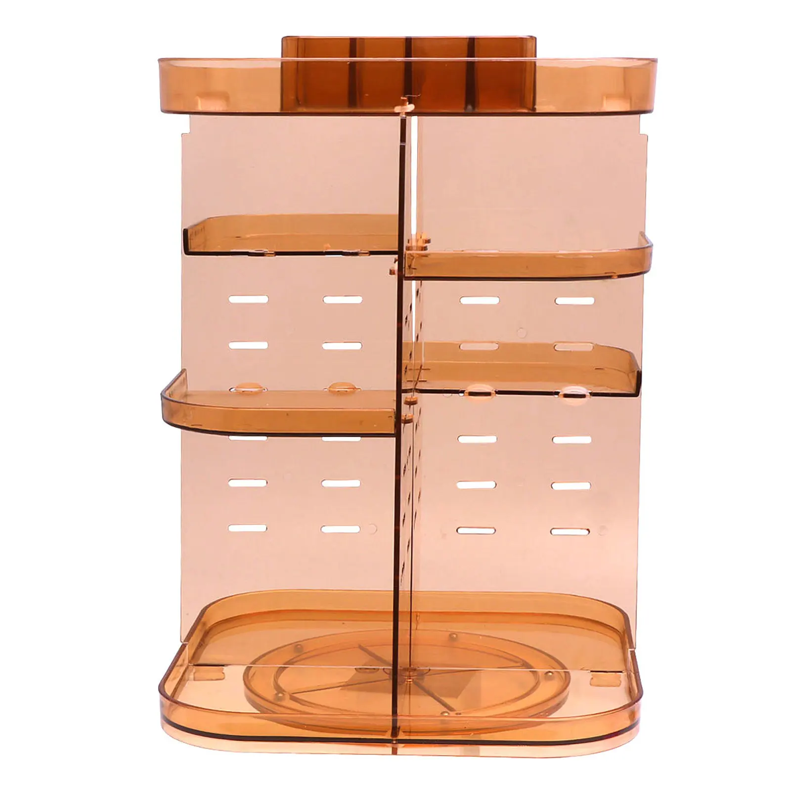 Organizador Giratório 360 Graus, Prateleira Quadrada, Suporte para Maquiagem, Caixa de Armazenamento de Grande Capacidade para Frascos de Perfume e Cuidados com a Pele