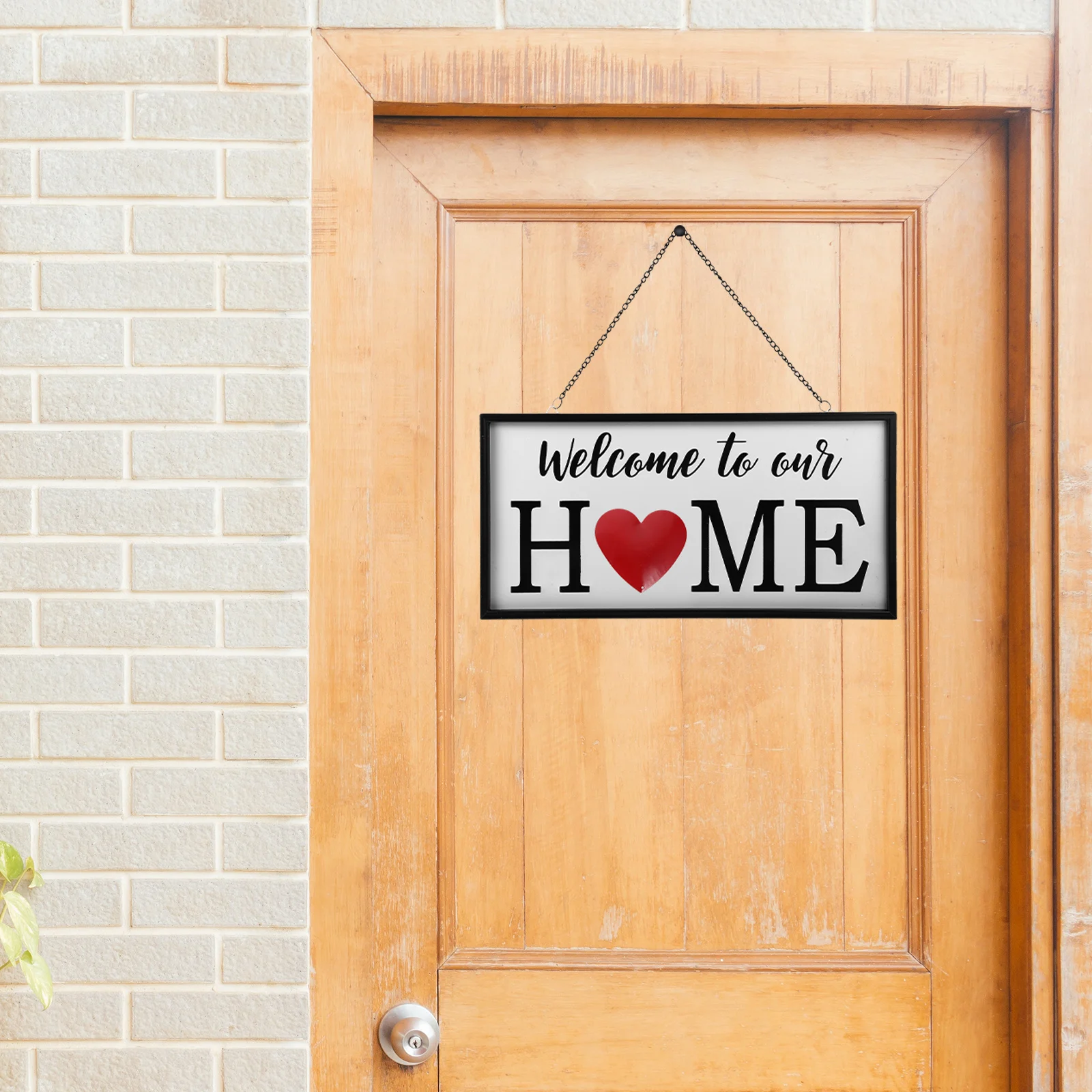 

1 set 1 Set Of Interchangeable Welcome Sign Front Door Decor With Seasonal Panels For Home Porch Wall Hanging Outdoor Decoration