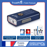 Trustfire 320 Lumens Keychain Mini EDC Light Pocket Torch MINIX Flashlight Uv Lamp Red Light USB Rechargeable Built in Battery