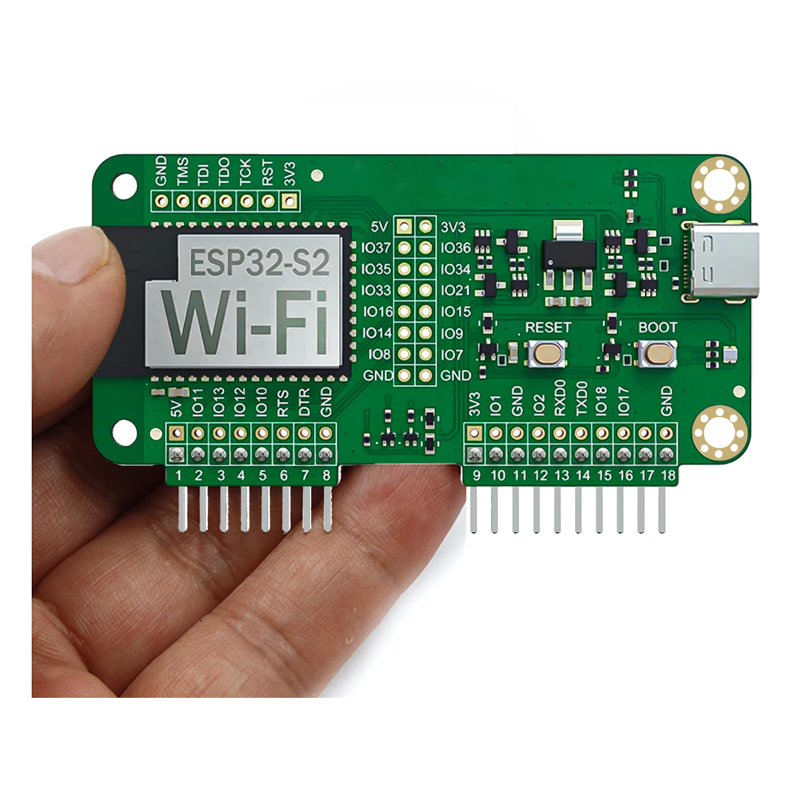 Wi-Fi Devboard for Flipper Zero with Pre-Installed Firmware, ESP32-S2 Wireless Development Board, GPIO Expansion Module