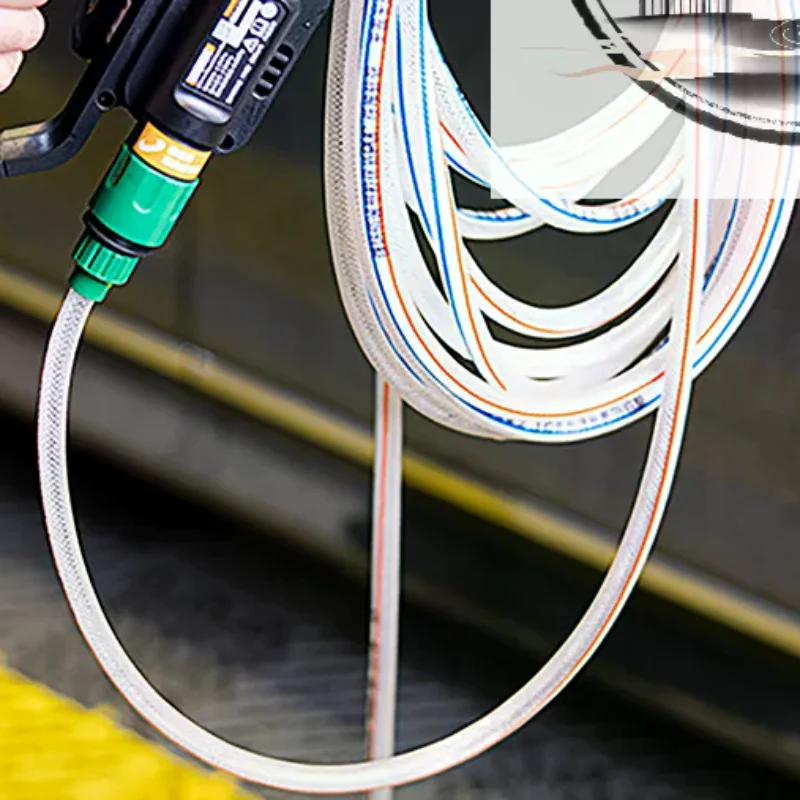 5M Household Portable Battery Washer Gun High Pressure Car Washing Machine Water Inlet Hose Filter Kit Suction Pipe Set