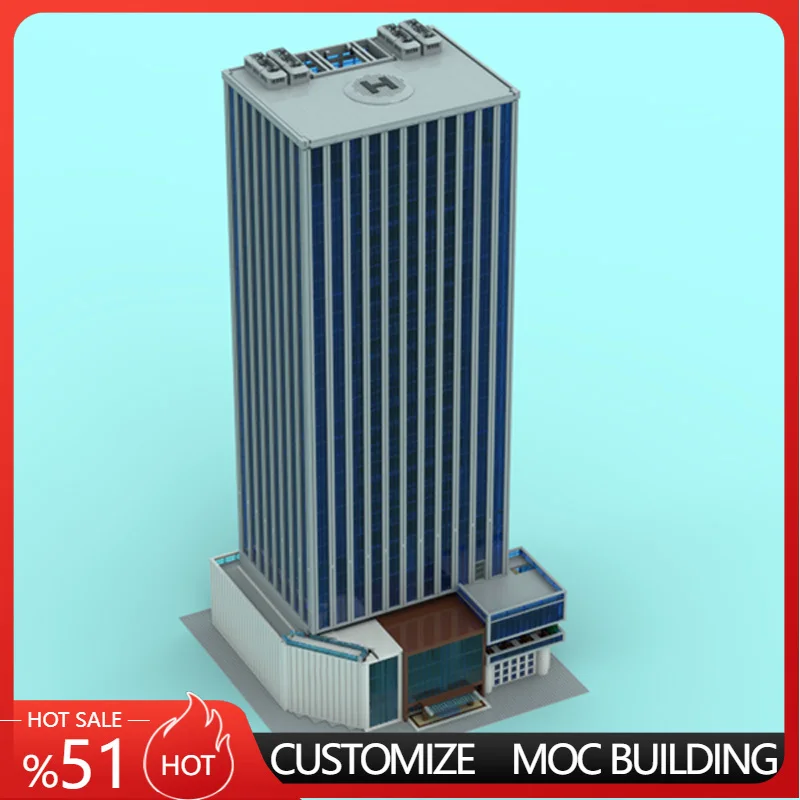 

28318 деталей: Коммерческий комплекс «Городская улица» (ТЦ+Отель) MOC, модульный конструктор, креативный дизайн, DIY, праздничный подарок, игрушка