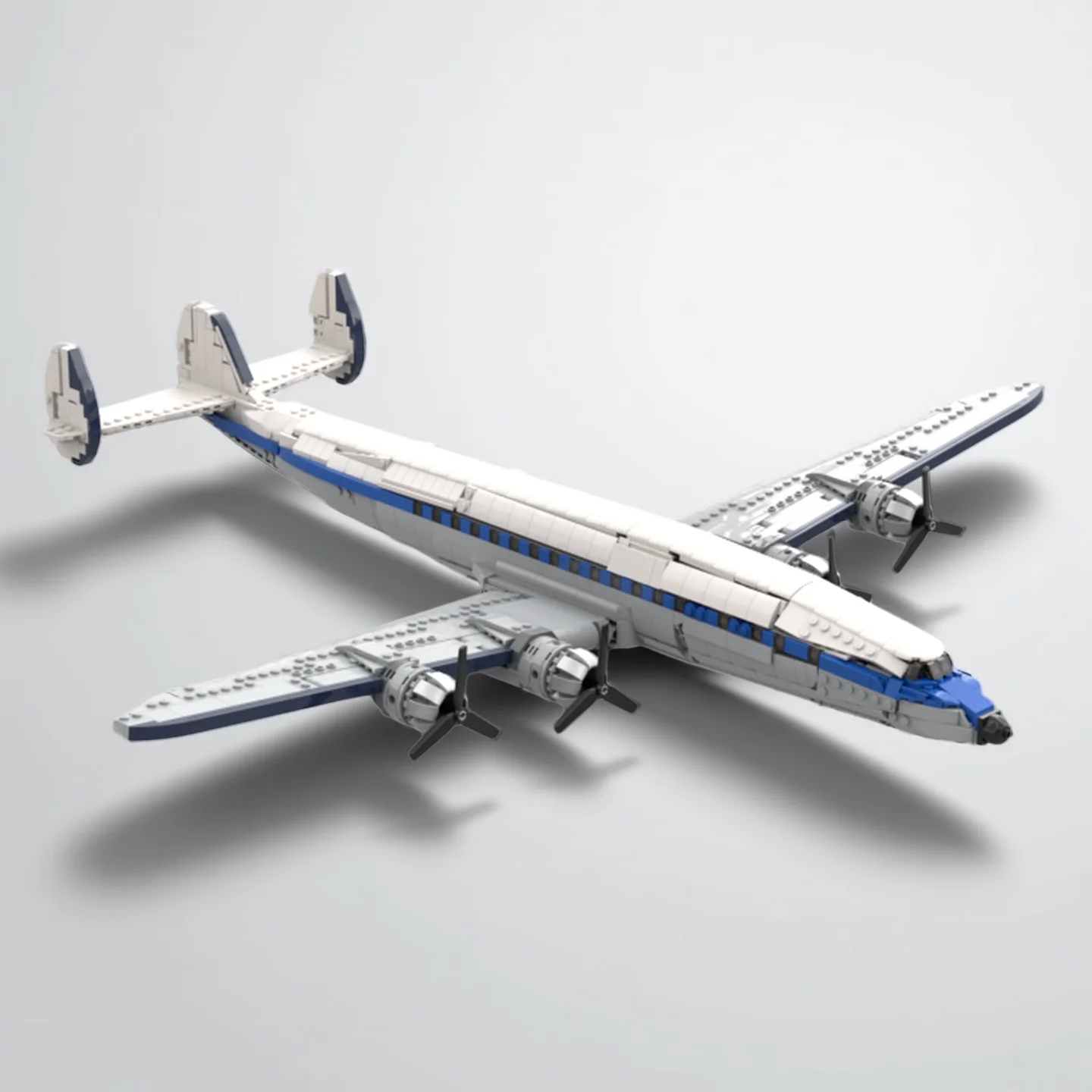 MOC226521 Lockheed L1049 Super, Bloques de Construcción Domésticos Compatibles, Piezas de Plástico, Juguetes de Construcción para Adolescentes y Adultos