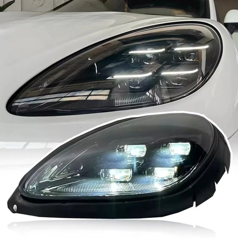 Car Lights for Macan Headlight Projector Lens 2014-2019 95B Animation Signal Head Lamp LED Headlights Drl Automotive