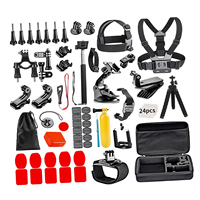 Action Camera Accessories Kit Sports Camera Accessories Set with Carrying Case Replacement for GoPro Hero 12/11/10/9 and More