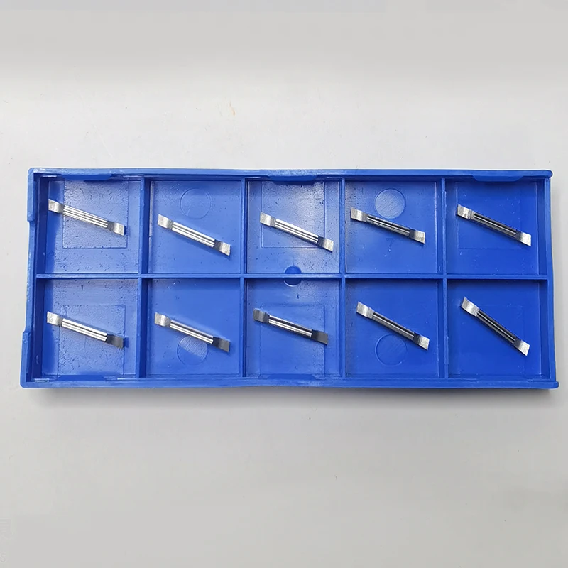 10pcs, 22 Degree Angle Carbide Lathe Turning Grooving Insert No have arc MGGN200-22