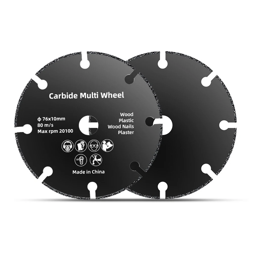 Disque de coupe circulaire pour meuleuse d'angle, lame de scie, bois, céramique, carrelage, plastique, 222222, 76mm, 1 pièce