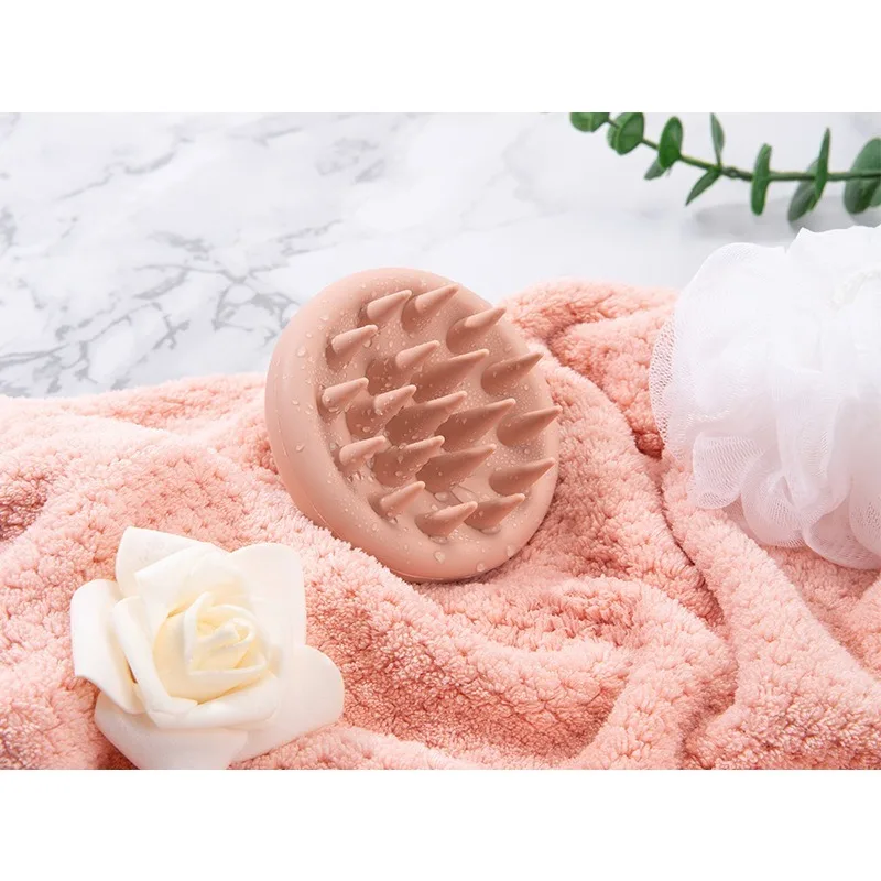 

WANMEI Silicone Shampoo Brush Head Scalp Massage Comb Hair Root Itching Clean The Scalp Thoroughly Body Massage Brush Bath Brush