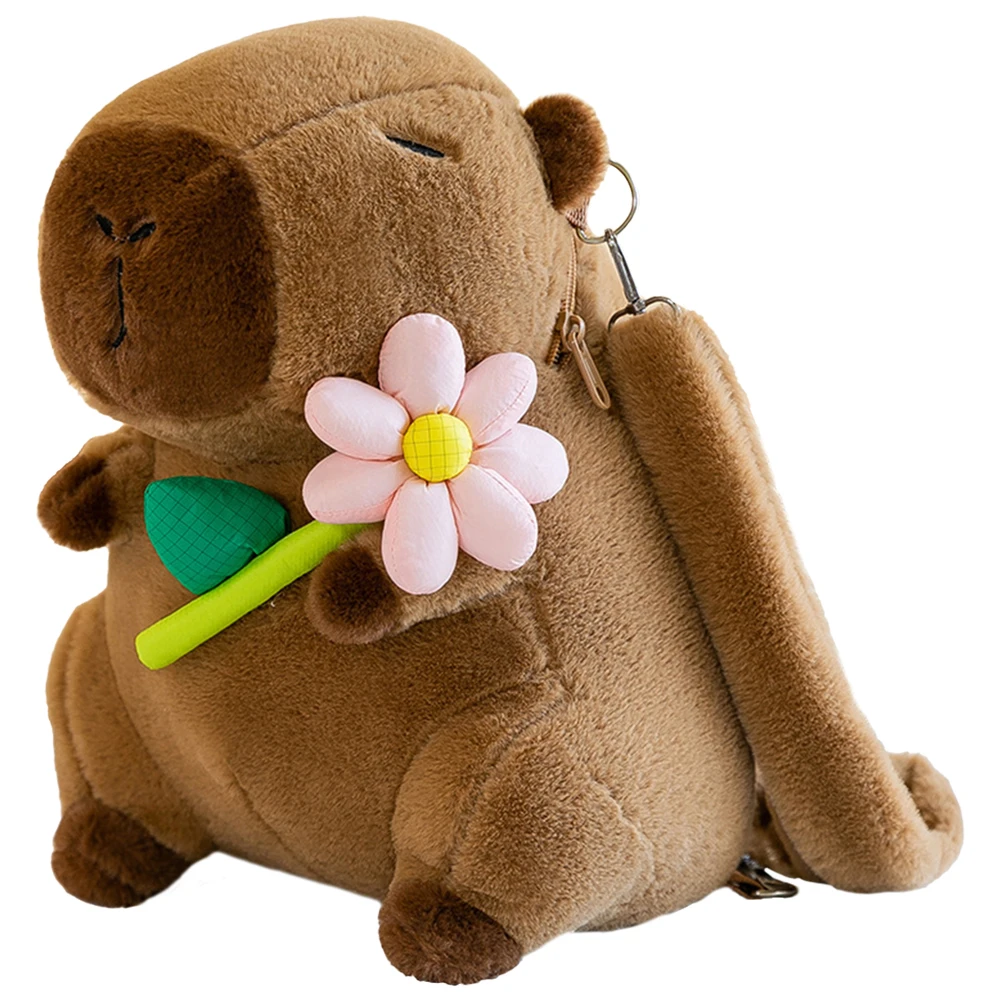 Enfants Mini sac à dos sac drôle fille Anime sac à bandoulière doux fille petit sac à dos en peluche Capybara sac d'école pour filles enfants