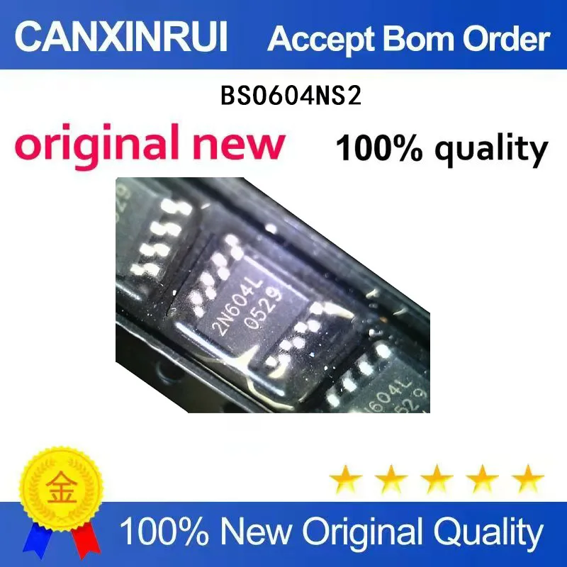 (5-100 Pieces) Brand new original BSO604NS2 silk screen 2N604L package SOP8 surface mount MOSFET chip
