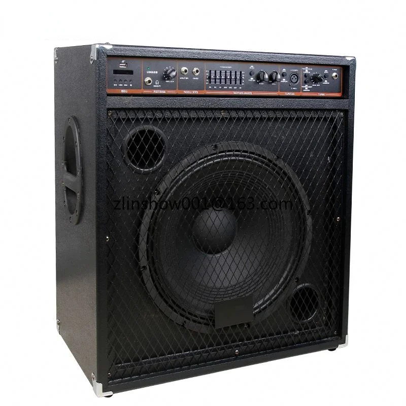 Professional 15 inch 250W acoustic bass guitar keyboard combo amplifier speaker for stage DJ