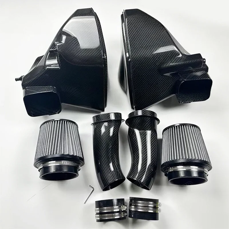 Car modified carbon fiber with full intake for BMW M5 F90 cold air intake