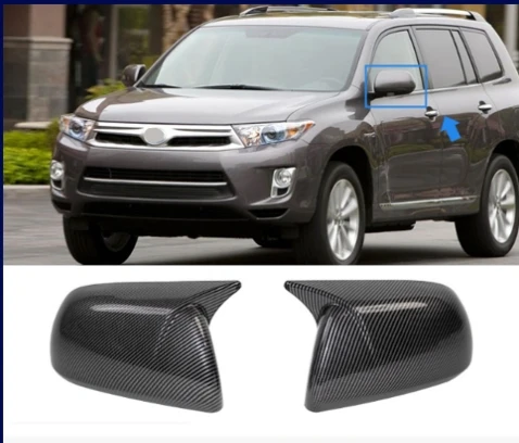 

Suitable for Toyota 08-13 Highlander modified horn rearview mirror cover decorative reverse mirror shell protection cover