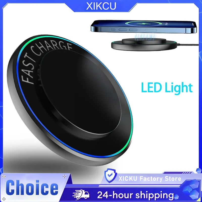 

Portable Mini Desktop 100W Wireless Charger Stand Pad For iPhone 17 16 15 14 13 12 Pro Max Samsung Xiaomi Fast Charging Station