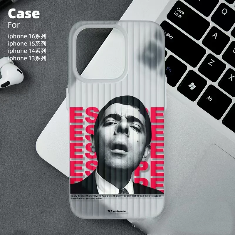 

Полупрозрачный чехол для телефона с забавным персонажем для iPhone 16, 15, 14, 13, 11, 12, pro 13 pro MAX XR XS — прозрачная защита корпуса