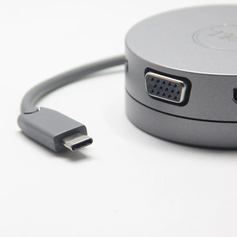 لـ DELL DA310 7-IN-1 USB-C محول الهاتف المحمول مع USB-C USB-A HDMI VGA DP RJ45 جديد بدون حزمة البيع بالتجزئة