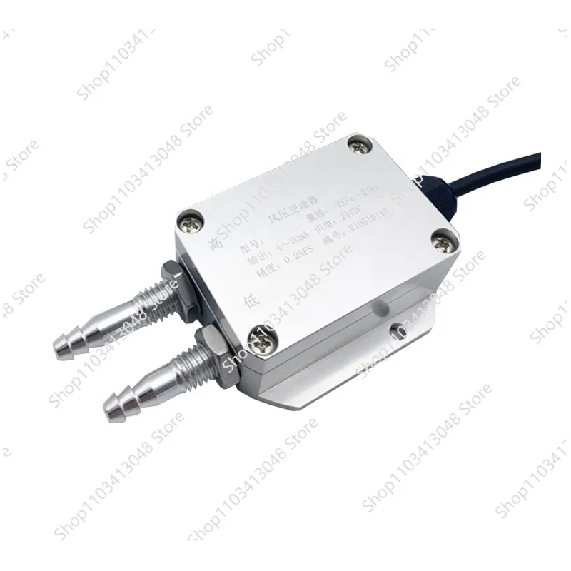 

4-20mA Differential Pressure Transmitters 100Kpa Gas Air Wind Differential Pressure Sensor Transmitter