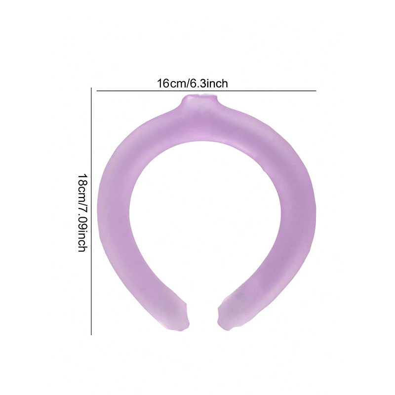 Summer Neck Cooling Ring Lasting Neck Wearable Gel Ice Pack Reusable Ice Cushion Portable Outdoor Sports Cooling Accessories