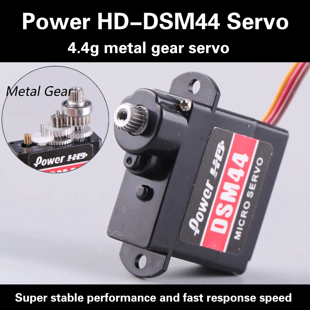 

Power HD-DDSM44 Digital Servo 4.4g with Metal Teeth for Model F3P EPP KT Aircraft EPO Compatible with 2205-11Kv 2205-13Kv