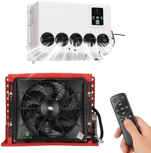 

12V RV Air Conditioner 9000BTU Split Unit for Trucks, Campers, Vans, Trailers - DC Cooling System