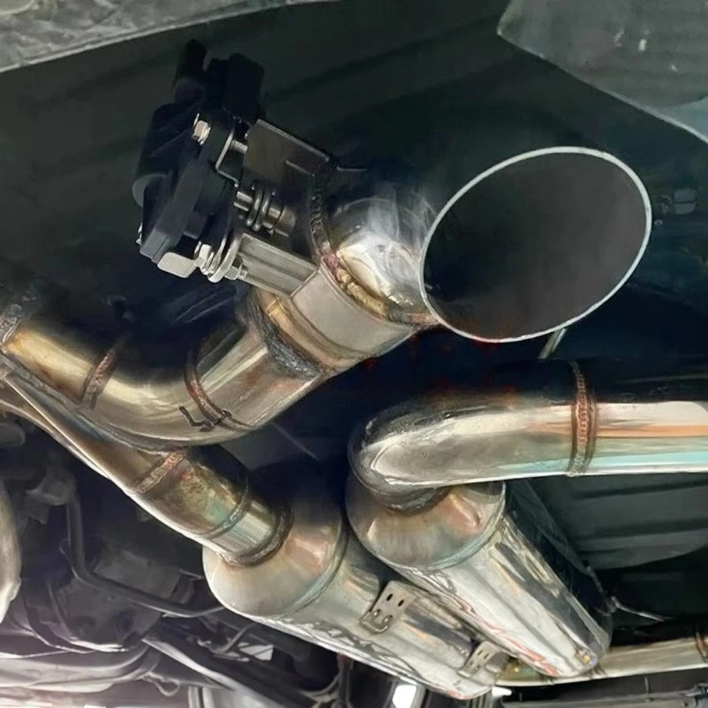 صمام انقطاع العادم الكهربائي العالمي 2 بوصة/2.25 بوصة/2.5 بوصة/2.75 بوصة/3 بوصة - فولاذ مقاوم للصدأ عالي التدفق لمركبات الأداء