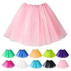 Cosplay Cute Ballet Dance Female Tutu Princess Skirt Tulle Skirt Dancing Pleated Petticoat Underskirt Women Party Puffy Skirt