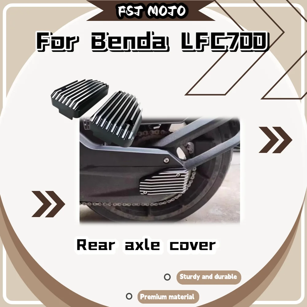 

For Benda LFC700 Motorcycle Rear Axle Ornament Cover, Retro Design Wheel Shaft Decor Cool Upgraded Mod Parts
