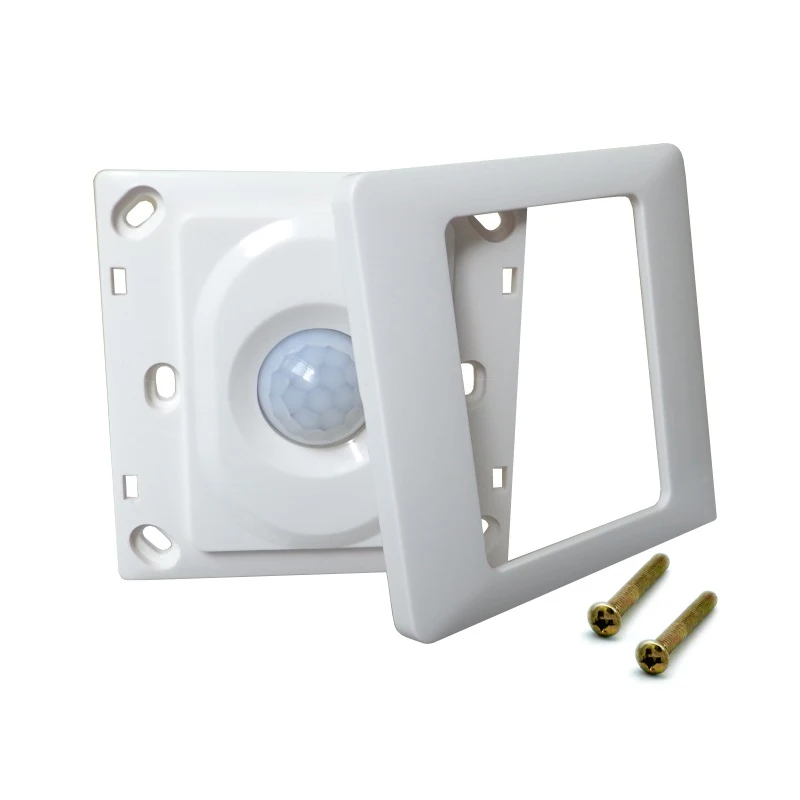 86 Type PIR Infrared Body Sensor Automatic Switch 220V AC 180-265V Wall Mount Panel White Photosensitive Delay Adjustable Single