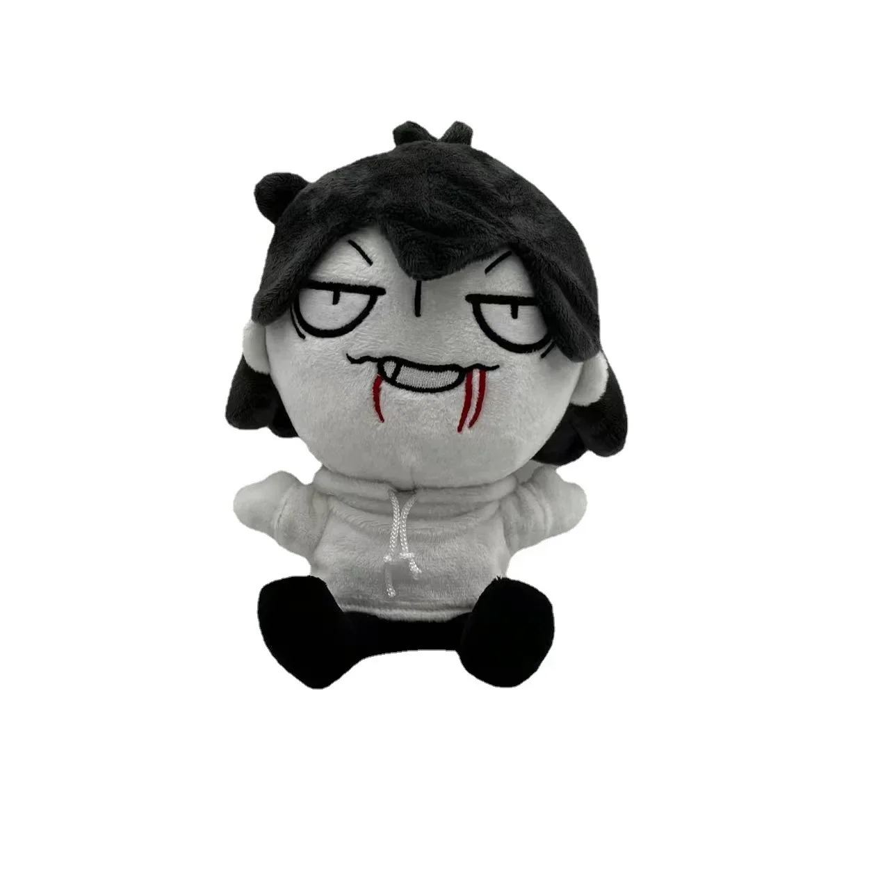 17cm Jeff Killer Plush Toys Soft Cartoon Stuffed Dolls Animation Derivatives for Kid Kawaii Birthday Christmas Gift Home Decora