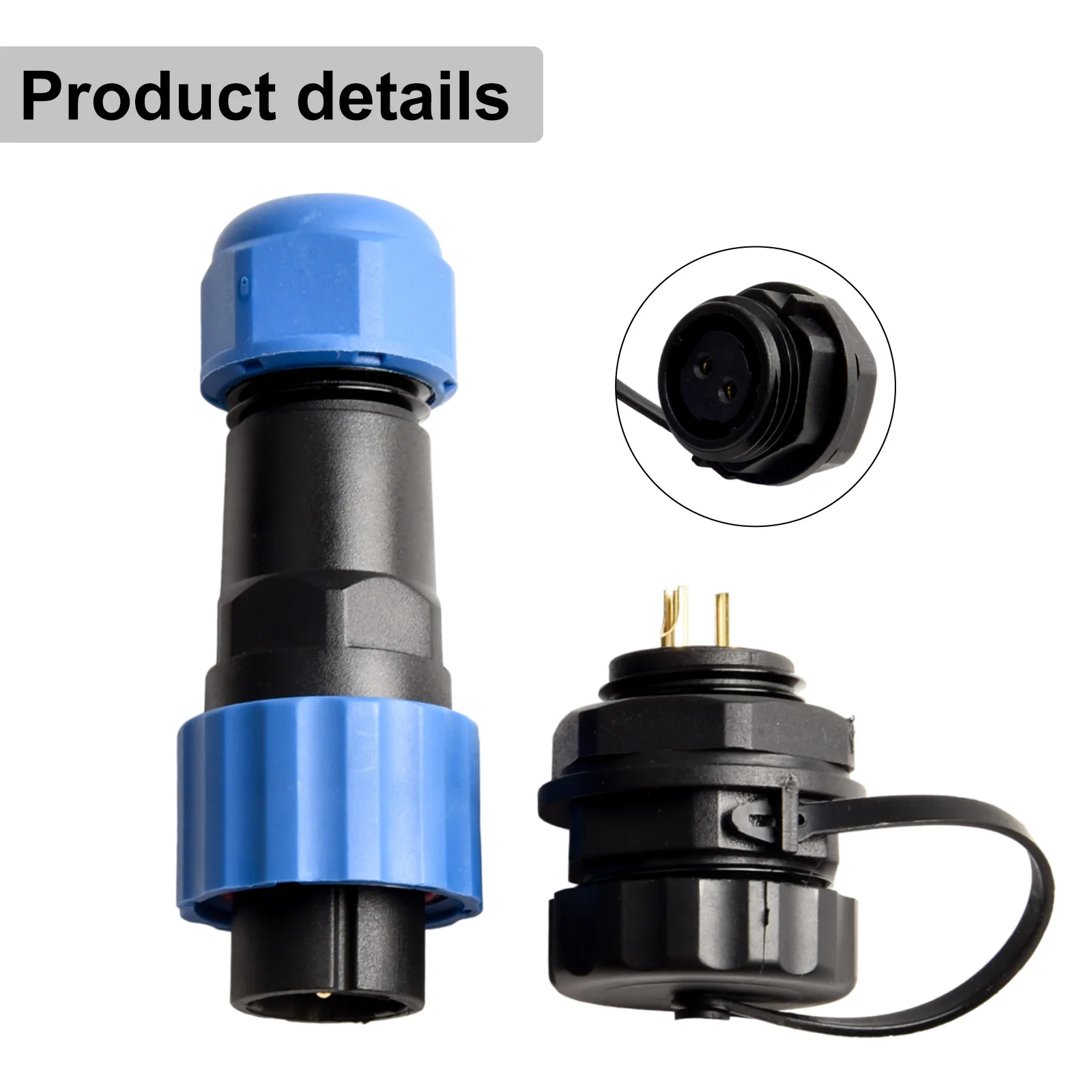 Versatile SP16 panel IP68 waterproof circular connector 2 3 4 5 7 9pin with rated voltage and current for efficient operation