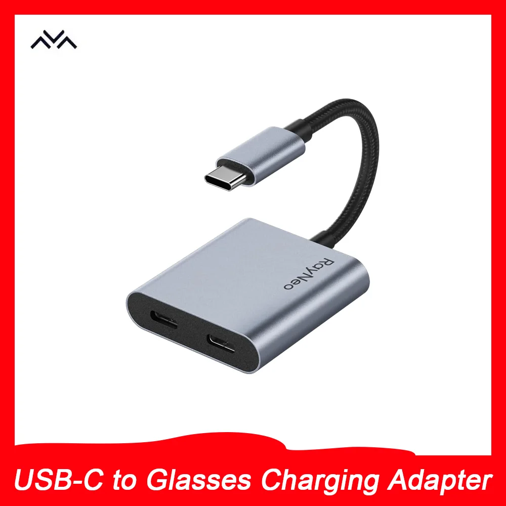 

Адаптер для зарядки TCL RayNeo USB-C к очках, быстрая зарядка PD 30 Вт, совместимый с очками RayNeo AR и многое другое
