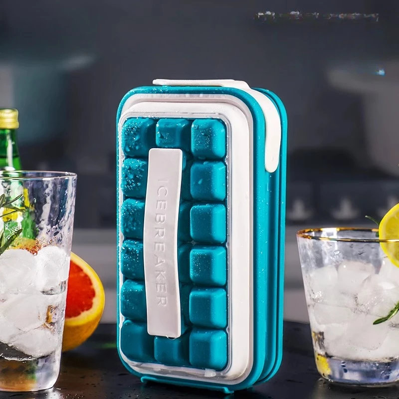 

Усовершенствованная силиконовая форма для кубиков льда с квадратной шариковой решеткой для льда