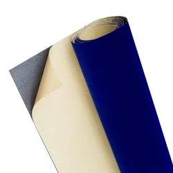 1m/5m/10m*45cm 1.2mm Blue Color Self Adhesive Velvet Flocking Liner Jewelry Contact Paper DIY Sticky Fabric for DIY Sewing