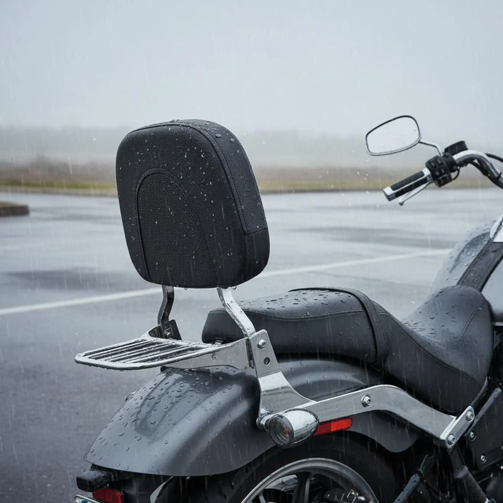 

Sissy Bar Pad Long-Lasting Material Motorcycle Backrest Pad