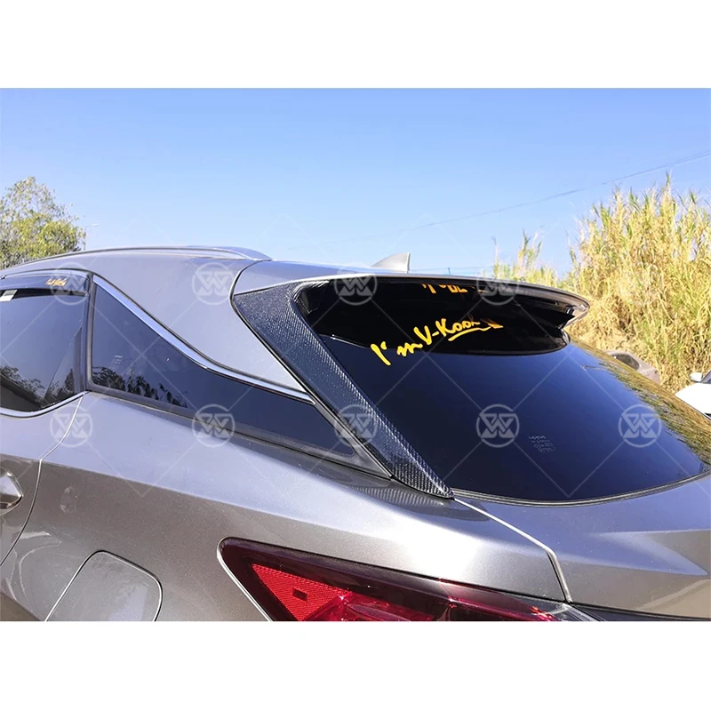 For Lexus RX 450H RX200 200T 300 Carbon Fiber Rear Window Side Spoiler Wing Splitter Trim Exterior Refit Body Kit