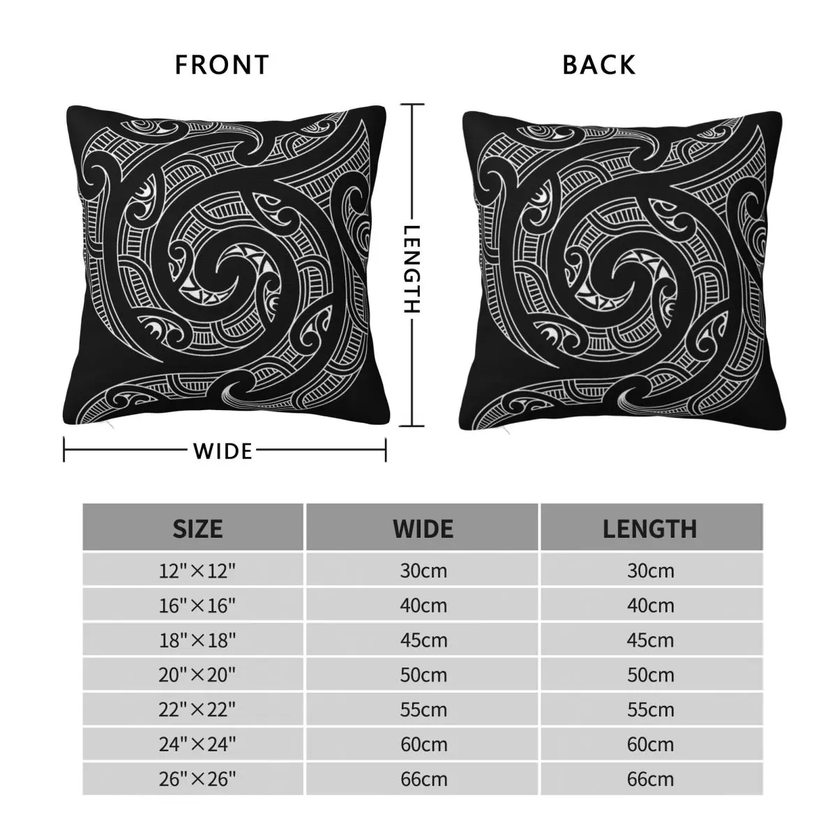 Maori Polynesian Pillowcase Polyester Linen Velvet Printed Zip Decorative Pillow Case Home Cushion Case 18