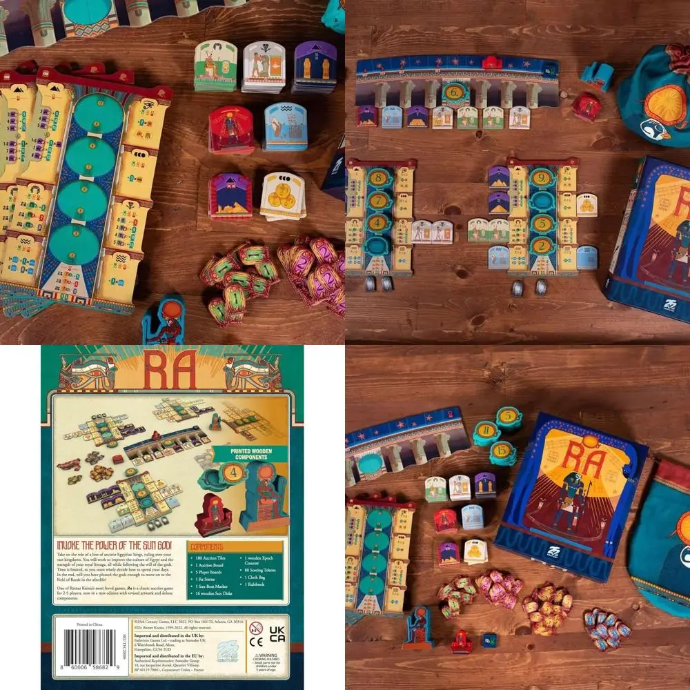 

Игра «Акция и коллекция Древнего Египта»: RA от 25 лет, для 2–5 игроков, возраст 12+