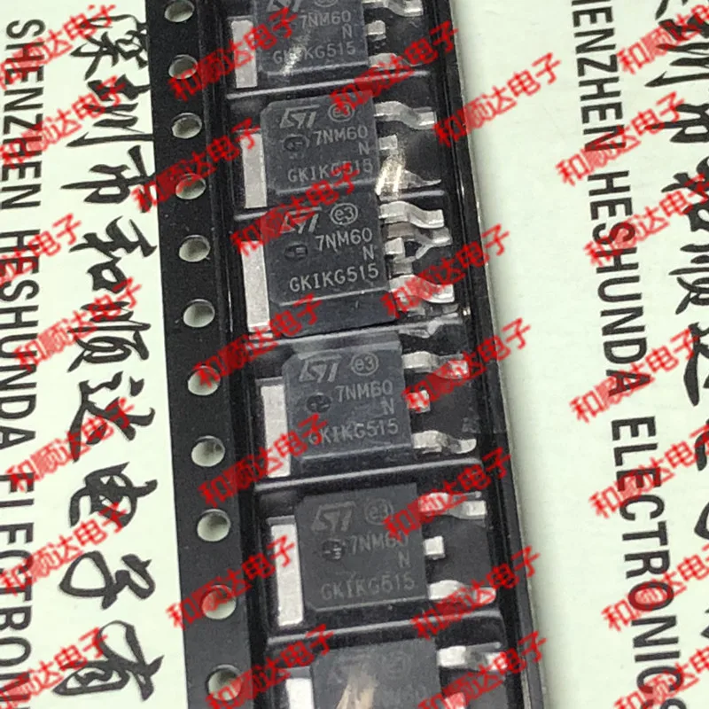 Original New / 5pcs / 7NM60N STD7NM60N  TO-252