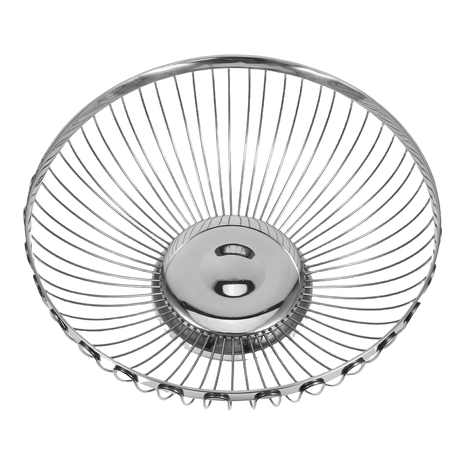 

European Style Fresh Fruit Basket Stainless Steel Large Hollow Vegetable Washing Tray Multifunctional Kitchen Living Room Fruit