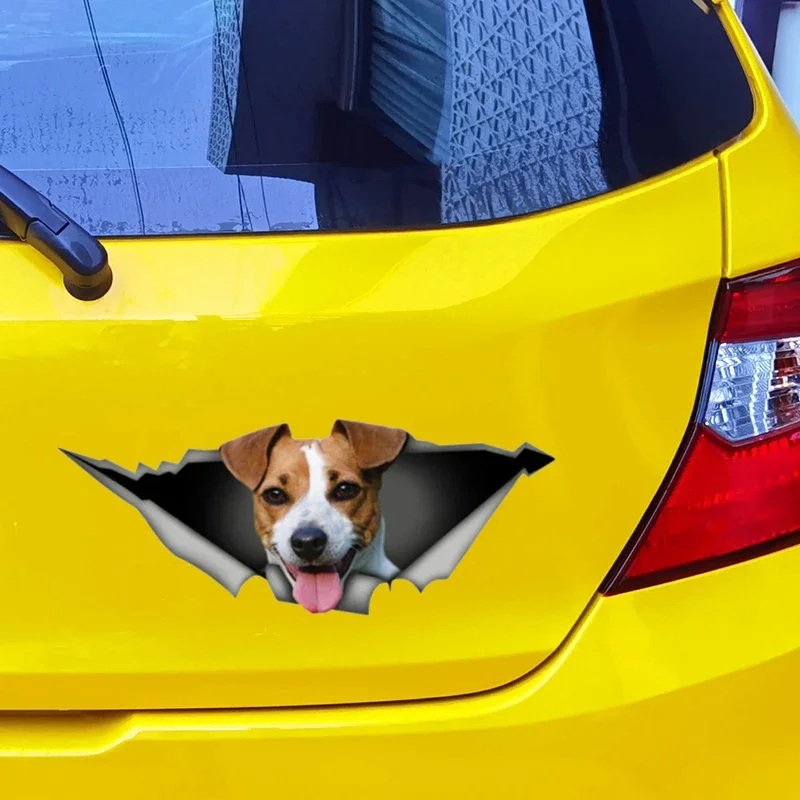 Car Sticker Jack Russell Terrier Car Sticker Personality Vinyl Decal Car Sticker Motorcycle PVC Waterproof Sunscreen 15cm