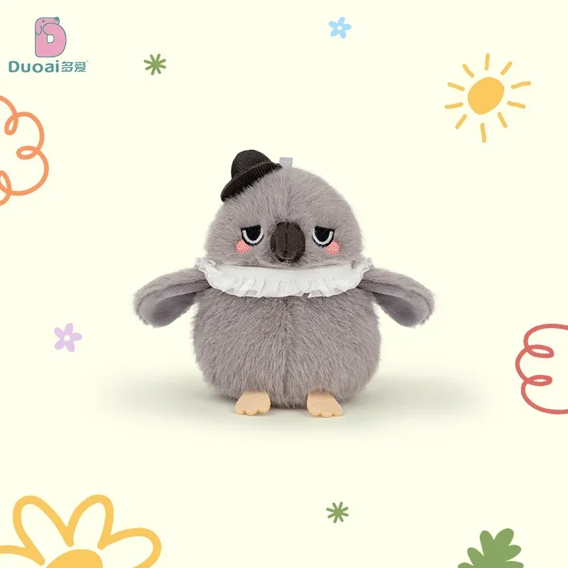 Delicados y lindos Mini hombro de pie mascota pájaro juguetes de peluche esponjoso bonito corvo búho juguetes divertido juguete/colgante para niños