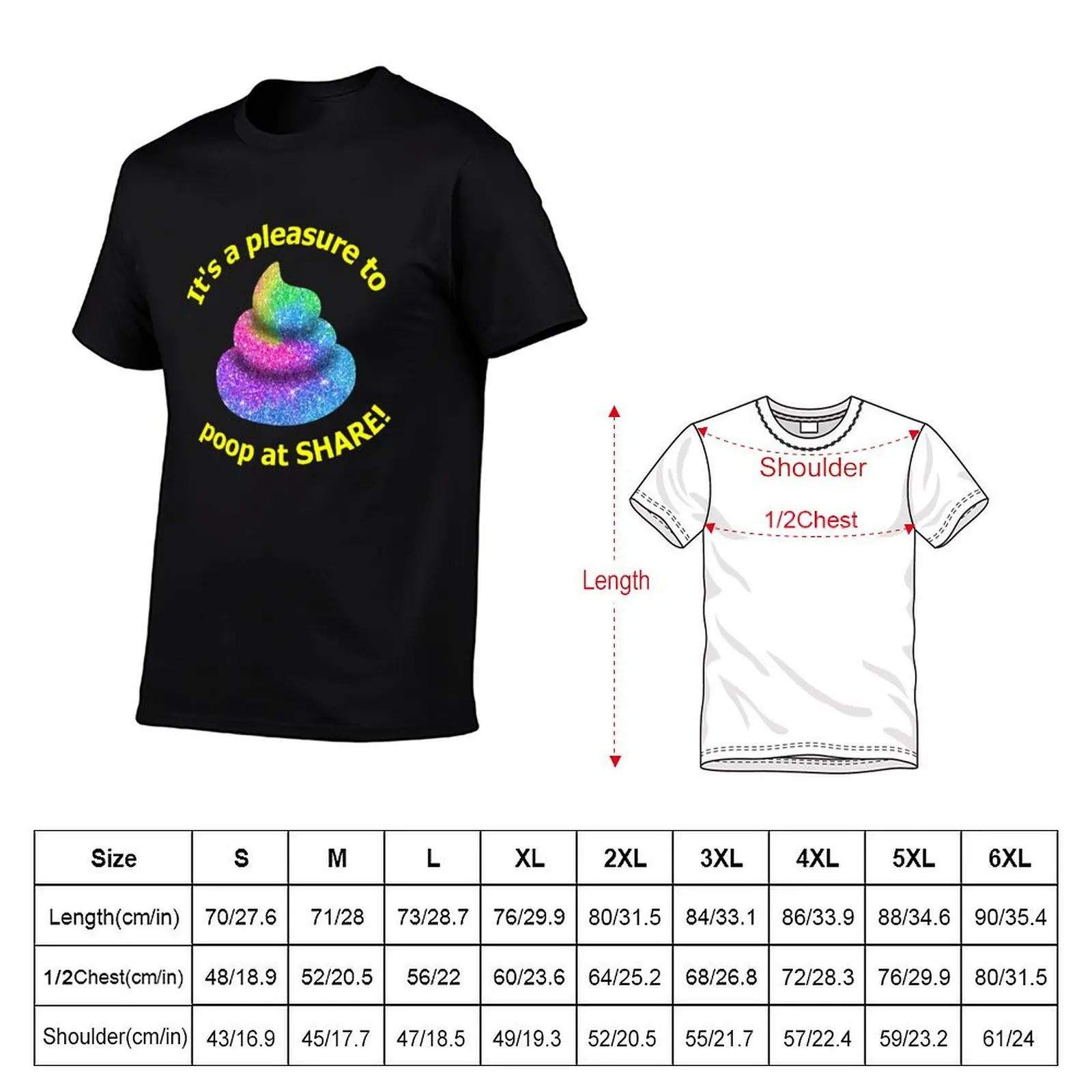 Pleasure to poop T-Shirt oversized t shirt kawaii clothes plus size tops mens designer clothes