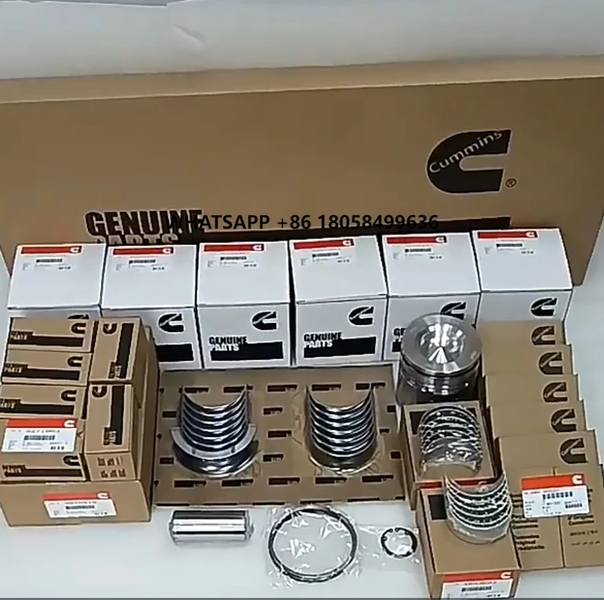 

Engine Repair Kit 6D107 Engine Liner Kit 5255257 4955251 Piston Ring 3978818 Bearing Set QSB6.7 SAA6D107