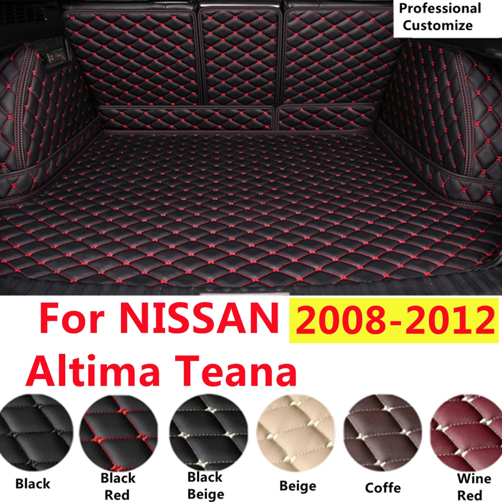 

Полный комплект, подходит для NISSAN Altima Teana 2012-2008, автомобильные фитинги, коврик для багажника автомобиля, подкладка для багажника, задний карго, XPE кожа